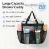 Fcolor Mesh Shower Caddy Portable Upgrade Deeper 7 Pockets Shower Bag Basket Tote for College Dorm Room Toiletry Bathroo