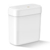 MOPALL Small Bathroom Trash Can with Lid 26 Gallons 10 L Slim Plastic Garbage Bin with PopUp Lid Mini Waste Basket Can D