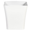 Clorox Textura Slim Trash Can 31 Gallon Small Waste Basket for Narrow Spaces Skinny Plastic Garbage Bin for Bathroom Bed