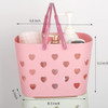 Anyoifax Portable Shower Caddy Tote Plastic Storage Basket with Handle Box Organizer Bin for Bathroom Pantry Kitchen Col