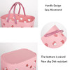 Anyoifax Portable Shower Caddy Tote Plastic Storage Basket with Handle Box Organizer Bin for Bathroom Pantry Kitchen Col