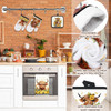VitalCozy 8 Pcs Highland Cow Kitchen Towels Pot Holders and Oven Mitt Set Highland Cattle Dish Towels Farm Square Pothol