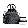 Fit Fresh Cromwell Drawstring Lunch Bag for Women Complete Lunch Set with 2 Containers StainResistant LeakResistant Back