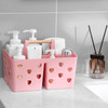 Anyoifax Portable Shower Caddy Plastic Shower Basket Organizer Divided Bathroom Caddy Storage Cleanning Caddy Tote with