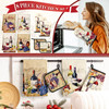 Bencailor 8 Pcs Kitchen Towel Pot Holders and Oven Mitts Set Kitchen Decoration 4 Dish Towels 2 Retro Oven Mitts 2 Potho