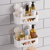 TAILI Shower Caddy Suction Cup 2 Pack Heavy Duty Bathroom Organizer Removable Shelves for Inside Shower Shampoo Waterpro