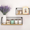 Tbestmax 4 Pack Qtip Holder Bathroom Container 107oz Cotton BallSwabs Dispenser Apothecary Jar with Bamboo Lids for Orga