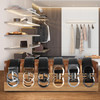 MinBoo Acacia Wood Belt Organizer Box6 Grids Belt Rack for Closet and Drawer Belt Storage Organizer and Displayer for Me