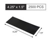 Gmark Paper Napkin Band Box of 2500 Black Paper Napkin Rings self Adhesive GM1049