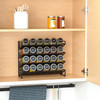 SpaceAid Spice Rack Organizer with 24 Spice Jars 386 Spice Labels Chalk Marker and Funnel Set for Cabinet Countertop Pan
