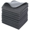KinHwa Kitchen Washcloths for Dishes Absorbent Microfiber Dish Cloths Quick Dry Dish Rags with Poly Scour Scrub Side Ide