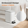 TrashAid Slim Bathroom Trash Can with Lid Soft Close 6 Liter16 Gallon Stainless Steel Small Garbage Can with Removable I