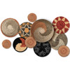 Tatuo 11 Pcs Boho Wall Basket Decor Decorative Bulrush Woven Basket Wall Decor Art Round Farmhouse Hanging Baskets for K