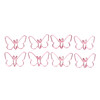 50Pcs Butterflies Paperclip Heart Shaped Paper Clips Gold and Rose Gold Paperclips Metal Clamp Holder with Transparent B