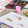 MWOOT 36 Pieces Color Your Own Paper Bookmarks DoubleSided DIY Coloring Book Markers with Ribbons Inspirational Page Cli
