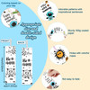 Outus 108 Pcs Color Your Own Bookmarks DIY Bookmarks Bulk Coloring Blank Inspirational Book Marker for Friends Christmas