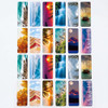 Tenare 24 Pcs Magnetic Bookmarks 12 Styles Assorted Cute Landscape Magnet Book Markers Magnetic Page Clip Double Side Fu