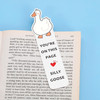 Cute Silly Goose Bookmark for Girls Reading Women Funny Silly Gifts for Best Friend Women Bestie Bookmarks for Reading K