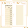 Humyoun 60 Pcs 2026 Reading Log Bookmark 3 x 79 Inch Reading List Bookmark Book Lovers Gifts Beige Library Book Tracker
