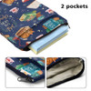 WIRESTER Book Sleeve with Zipper and Front Pocket Book Protector Cover for Book Lovers Teacher Medium 11 x 86 Inch Just