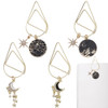 CRASPIRE 4 Styles Acotar Bookmarks Metal Star Moon Paperclip Paper Clips Reading Reader Inspirational Witchy Mystical Pe