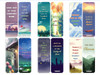 Creanoso Step Out of Your Comfort Zone Bookmarks 2Sets x 6 Cards Great Party Favors Card Set Epic Incentive Set Book Pag