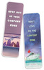 Creanoso Step Out of Your Comfort Zone Bookmarks 2Sets x 6 Cards Great Party Favors Card Set Epic Incentive Set Book Pag