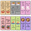 Creanoso Ramen Lovers Bookmarks 2Sets X 6 Cards Daily Inspirational Card Set Interesting Book Page Clippers Great Gifts
