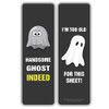 Creanoso Funny Ghost Sayings Bookmarks 2Sets X 6 Cards Daily Inspirational Card Set Interesting Book Page Clippers Great