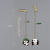 Framendino 4 Pack Cute Panda Bookmarks Reading Book Markers Metal Bookmark for Women Girls Readers Writers School Home O