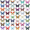 50 Pieces Butterfly Magnetic Bookmarks Foldable Butterfly Bookmarks Beautiful Book Marks for Reading Women Book Lovers C
