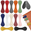 Magnetic Leather Bookmark 12 Pcs Colorful Leather Magnet Book Marks Page Markers Retro Magnet Bookmark Clips Reading Sup