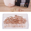 100PCS Rose Gold Animal Shape Paper ClipsCute Birds Rabbit Shape Mini Paper Clips Cute Bookmark Marking Clips for Office