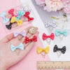 PH PandaHall 8 Colors Bows Paper Clip 16pcs Bowknot Shape Planner Bookmark 35mm Polka Dot Bow Paperclips Small Metal Boo