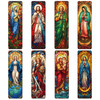 Catholic Virgin Mary Bookmarks 48 Pcs Religious Saints Prayer Book Marks for Reading Women Bulk Paper Page Marker Set wi