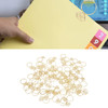 80Pcs Ring Shape Paper Clips Metal Bookmark Clips Cute Small Paperclips with Clear Box for Office School Wedding Party I
