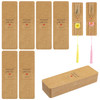 50Pcs Resin Bookmark Holder 6 x 2 Inches Kraft Bookmark Sleeves DIY Bookmarks Display Cards Bookmarks Display Holder Set