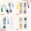Fumete 50 Pieces Resin Bookmark Holder 59 x 18 Inches Kraft Bookmark Sleeves DIY Bookmarks Display Cards for Bookmark Wr