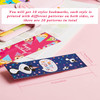 Tenare 100 Pieces Happy Birthday Bookmarks Laminated Imaginative Colors and Patterns for Students Classroom Stationery S