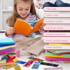 Tenare 100 Pieces Happy Birthday Bookmarks Laminated Imaginative Colors and Patterns for Students Classroom Stationery S