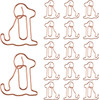 25pcs Dog Shaped Paper Clips Cute Animal Bookmarks Animal Shaped Cute Paperclip for Office School Supplies Bookmark Offi