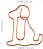 25pcs Dog Shaped Paper Clips Cute Animal Bookmarks Animal Shaped Cute Paperclip for Office School Supplies Bookmark Offi