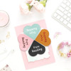 LSVGSAK Leather Heart Bookmarks 4pcs Corner Page Book Marks Accessories for Women Friends Teachers Students Book Reading