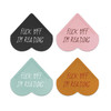 LSVGSAK Leather Heart Bookmarks 4pcs Corner Page Book Marks Accessories for Women Friends Teachers Students Book Reading