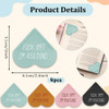 LSVGSAK Leather Heart Bookmarks 4pcs Corner Page Book Marks Accessories for Women Friends Teachers Students Book Reading