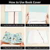 CRASPIRE A5 Polyester Cat Paperback Book Sleeve Cover Protector 124x88Inch Fabric Book Sleeve Cover Protector for Hardco