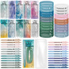 Feifeiya 25 Set Clergy Appreciation Day Gifts Bulk Bible Verse Pens Religious Silicone Wristband Watercolor Bible Emerge