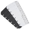 PATIKIL 53x14 Bookmark Ruler 20 Pack Snapin Ruler Page Marker Book Mark Measuring Tools for A7 Size 6Hole Binder Noteboo