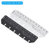 PATIKIL 53x14 Bookmark Ruler 20 Pack Snapin Ruler Page Marker Book Mark Measuring Tools for A7 Size 6Hole Binder Noteboo