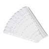 PATIKIL 87x18 Bookmark Ruler 20 Pack Snapin Ruler Page Marker Book Mark Measuring Tools for A5 Size 6Hole Binder Noteboo